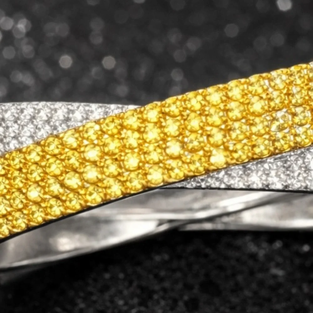 Diamonique canary yellow
